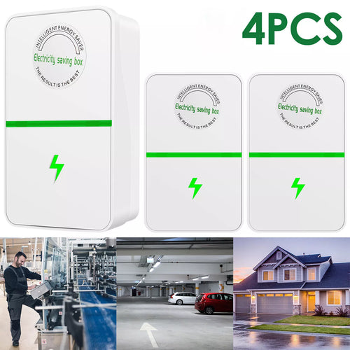 4 X Energy Saving Device New Elon Musk 90V-250V Stop-Watt Energy Saver Household