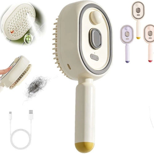 Electric Steam Hair Brush Comb & Mist Function Simultaneously Stronger Ion Technology Less Breakage No Residue for Beautiful Hai